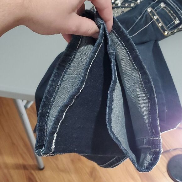 L.a Idol 28x34 Dark Wash Size 3 Boot Cut Jeans - Picture 7 of 7